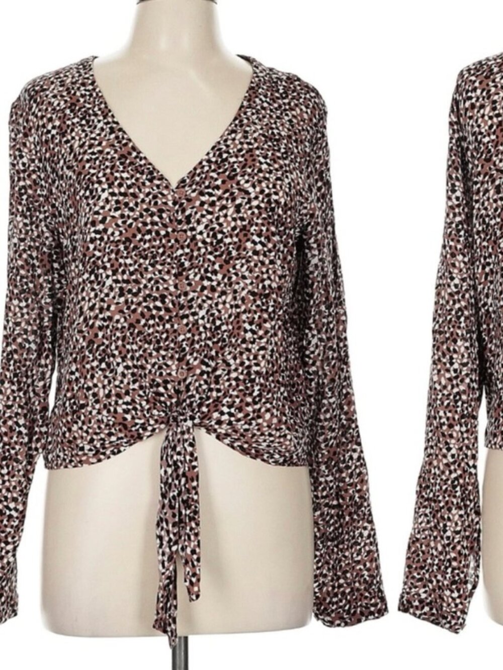 Cloth and Stone Women's Leopard Print Top M
